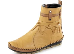 Gemini Mokassin-Stefelette mit Knitter-Struktur