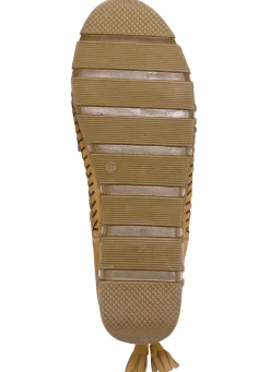 Gemini Mokassin-Stiefelette aus Rind-Nappaleder mit Knitter-Struktur