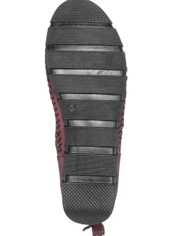 Gemini Mokassin-Stiefelette aus Rind-Nappaleder mit Knitter-Struktur