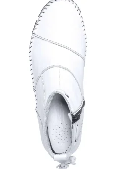 Gemini Mokassin-Stiefelette aus Rind-Nappaleder mit Knitter-Struktur