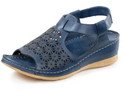 Gemini Sandale aus schattiertem Nappaleder mit Prägung