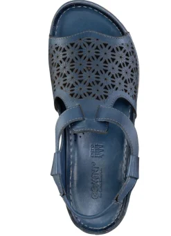 Gemini Sandale aus schattiertem Nappaleder mit Prägung