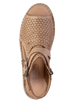 Gemini Sandale aus weichem Nappaleder mit Zierperforation