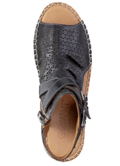 Gemini Sandale aus weichem Nappaleder mit Zierperforation