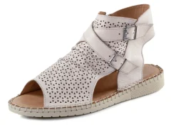 Gemini Sandale aus weichem Nappaleder mit Zierperforation