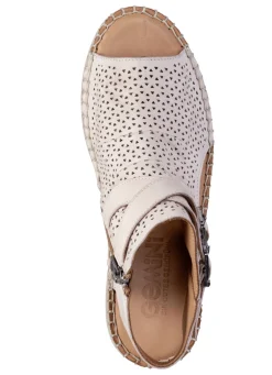 Gemini Sandale aus weichem Nappaleder mit Zierperforation