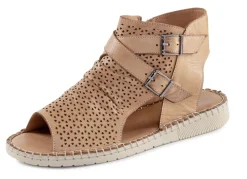 Gemini Sandale aus weichem Nappaleder mit Zierperforation