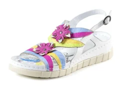 Gemini Sandale mit dekorativen Lederblüten