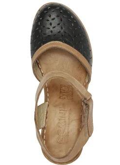 Gemini Sandalette aus perforiertem Rind-Nappaleder