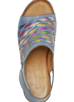 Gemini Sandalette mit raffinierten, bunten Flechtdurchzügen