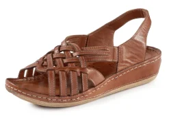 Gemini, schicke Damen-Sandalen, Weite G, mit Gummizug