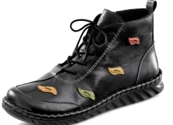 Gemini Schnür-Bootie mit pfiffigen, bunten Lederapplikationen