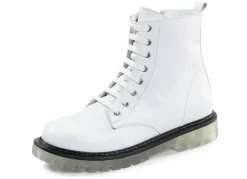 Gemini Schnür-Stiefelette aus weichem Rind-Nappaleder