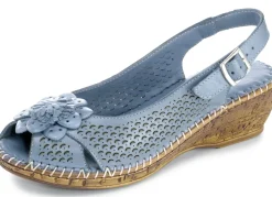 Gemini, sommerliche Damen-Sandaletten, Weite G, mit Gummizug