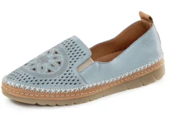 Gemini, sommerliche Damen-Slipper, Weite G, mit herausnehmbarem Fußbett