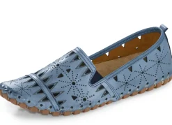 Gemini, sommerliche Damen-Slipper, Weite G, mit herausnehmbarem Fußbett