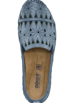 Gemini, sommerliche Damen-Slipper, Weite G, mit herausnehmbarem Fußbett