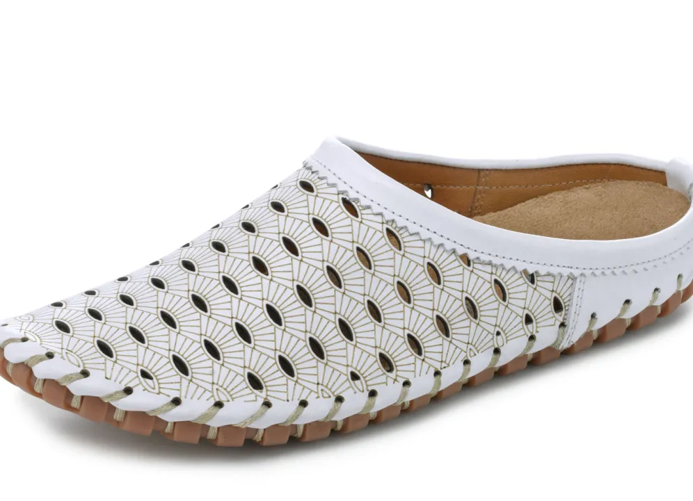 Gemini, sommerlicher Damen-Sabot, Weite G, mit herausnehmbarem Fußbett