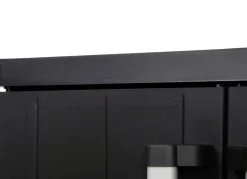 Geräteschrank Garage mit Holzlamellen-Effekt