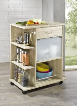 Geräumiger Küchenrollwagen