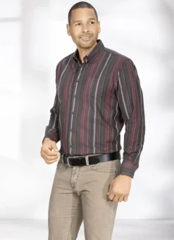 Gestreiftes Hemd aus Feinflanell