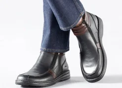 GINO GALANTE, gefütterte Herren-Boots, Winterschuhe, mit herausnehmbarem Fußbett