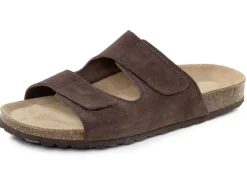 GINO GALANTE, klassiche Herren-Pantoletten, Weite H, mit Klettverschluss