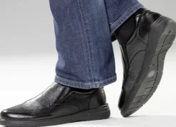 GINO GALANTE, klassische Herren-Slipper, aus Hirschleder