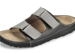 GINO GALANTE, klassische Herren-Pantoletten, aus Leder