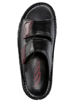 GINO GALANTE, klassische Herren-Pantoletten, aus Leder