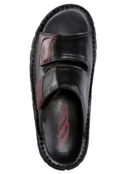 GINO GALANTE, klassische Herren-Pantoletten, aus Leder