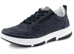 GINO GALANTE Schnürschuh aus luftig perforiertem Nubukleder