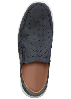 GINO GALANTE Slipper aus luftig perforiertem Rind-Nubukleder