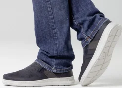 GINO GALANTE Slipper aus luftig perforiertem Rind-Nubukleder