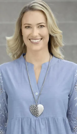 Gliederkette mit Herz-Anhänger