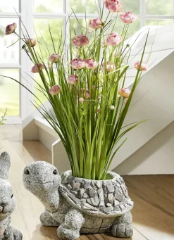 Grasbund in Topf aus Magnesia