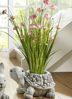 Grasbund in Topf aus Magnesia