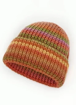 Grobstrick-Mütze in interessantem Dessin