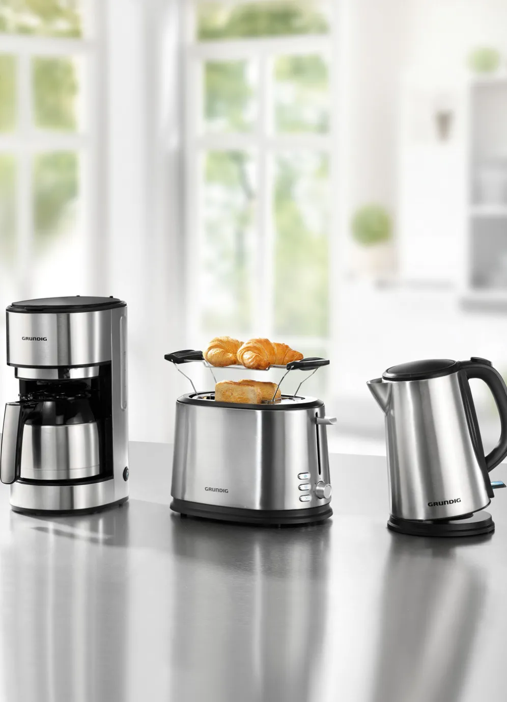 Grundig Frühstücksserie aus hochwertigem Edelstahl