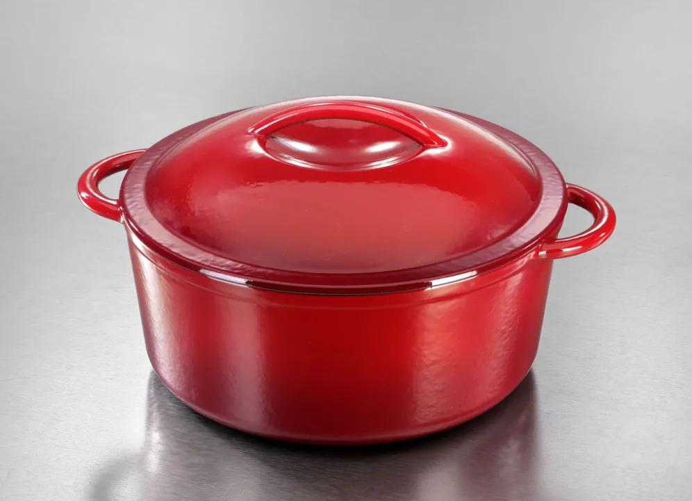 Gusseisen-Schmortopf und -Bräter