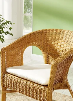 Halbrundes Sitzkissen mit Schaumstofffüllung