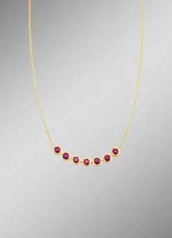 Halskette in Gold mit Rubin