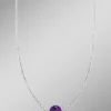 Halskette mit echt Amethyst