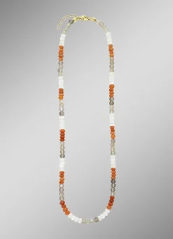 Halskette: Mystische Schönheit in Multi Mondstein