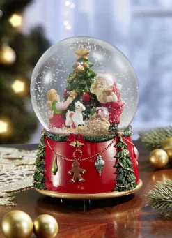 Handgefertigte Spieluhr Schneekugel