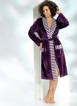 Hausmantel mit Schalkragen