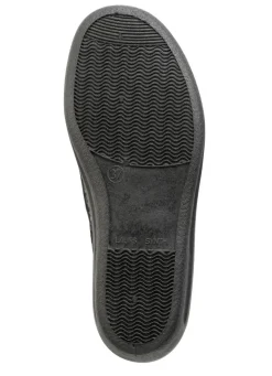 Hausschuh aus bedrucktem Samt in Leo-Muster