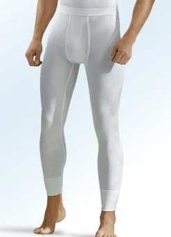 Hermko Dreierpack Unterhosen aus Feinripp mit Eingriff, weiß