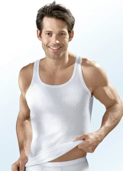 Hermko Fünferpack Sportjacken aus Doppelripp, weiß