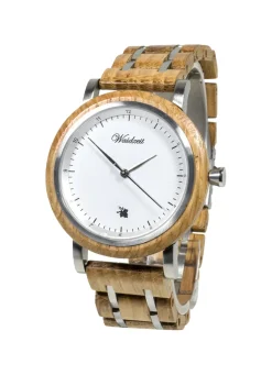 Herrenuhr mit Holzband der Marke Waidzeit